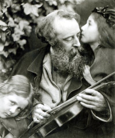Das Flüstern der Rose, ein Porträt von George Frederick Watts von Julia Margaret Cameron